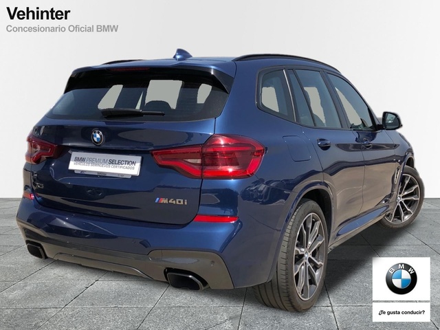 BMW X3 M40i color Azul. Año 2021. 260KW(354CV). Gasolina. En concesionario Vehinter Alcorcón de Madrid