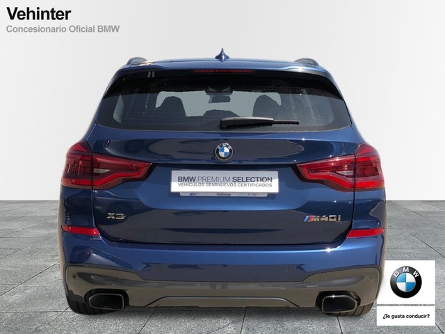 BMW X3 M40i color Azul. Año 2021. 260KW(354CV). Gasolina. En concesionario Vehinter Alcorcón de Madrid