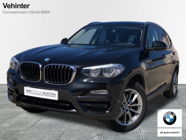 BMW X3 xDrive20d color Negro. Año 2020. 140KW(190CV). Diésel. En concesionario Vehinter Aguacate de Madrid