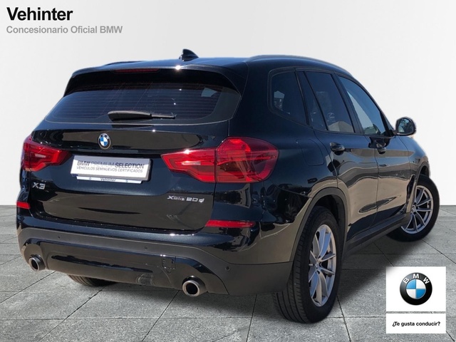 BMW X3 xDrive20d color Negro. Año 2020. 140KW(190CV). Diésel. En concesionario Vehinter Aguacate de Madrid