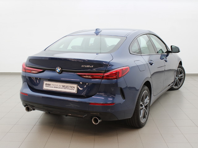 BMW Serie 2 218d Gran Coupe color Azul. Año 2023. 110KW(150CV). Diésel. En concesionario Augusta Aragon S.A. de Zaragoza