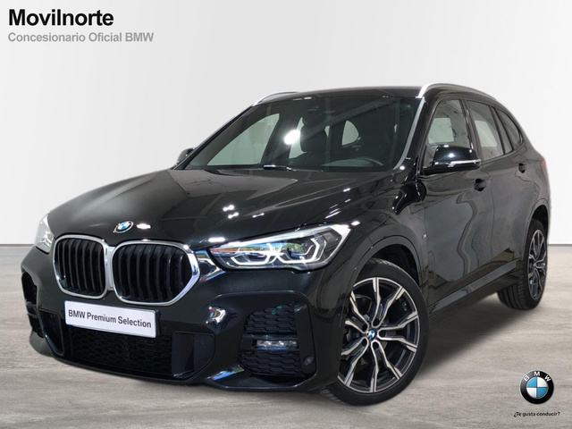 BMW X1 sDrive18d color Negro. Año 2021. 110KW(150CV). Diésel. En concesionario Movilnorte El Plantio de Madrid