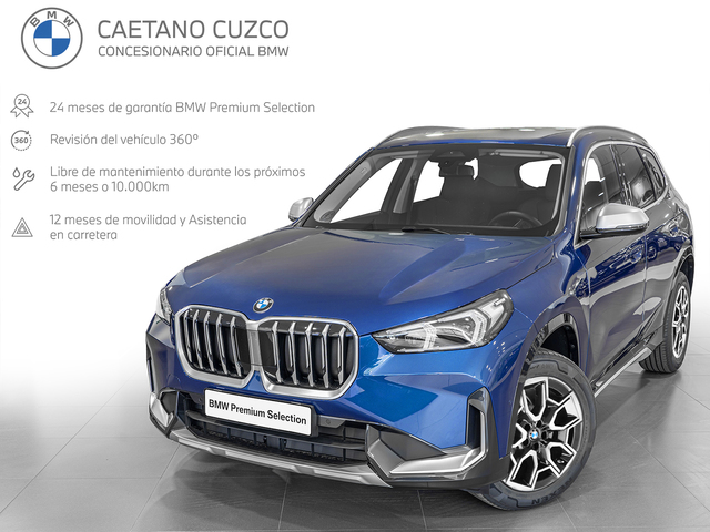 BMW X1 xDrive20d color Azul. Año 2024. 120KW(163CV). Diésel. En concesionario Caetano Cuzco, Alcalá de Madrid