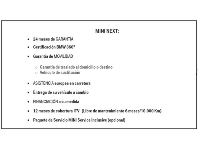 fotoG 9 del MINI MINI 3 Puertas Cooper E 135 kW (184 CV) 184cv Eléctrico del 2024 en Zaragoza