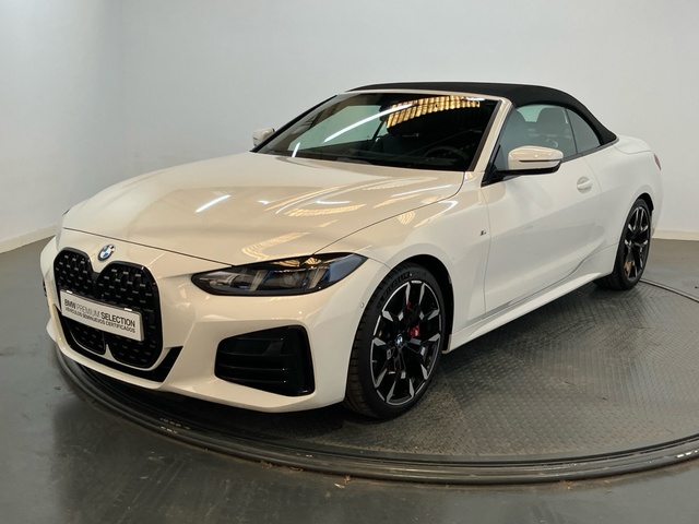 BMW Serie 4 420d Cabrio color Blanco. Año 2024. 140KW(190CV). Diésel. En concesionario Proa Premium Palma de Baleares