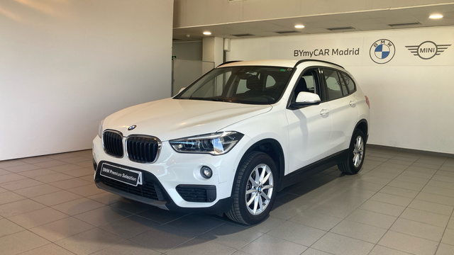 BMW X1 sDrive18d color Blanco. Año 2018. 110KW(150CV). Diésel. En concesionario BYmyCAR Madrid - Alcalá de Madrid