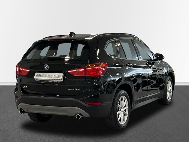 BMW X1 sDrive18d color Negro. Año 2018. 110KW(150CV). Diésel. En concesionario Engasa S.A. de Valencia