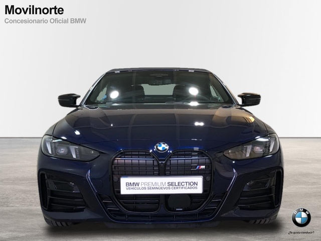 BMW Serie 4 M440i Cabrio color Azul. Año 2024. 275KW(374CV). Gasolina. En concesionario Movilnorte El Plantio de Madrid