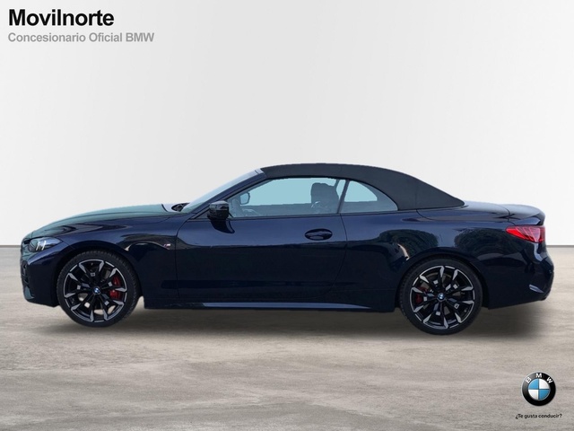BMW Serie 4 M440i Cabrio color Azul. Año 2024. 275KW(374CV). Gasolina. En concesionario Movilnorte El Plantio de Madrid