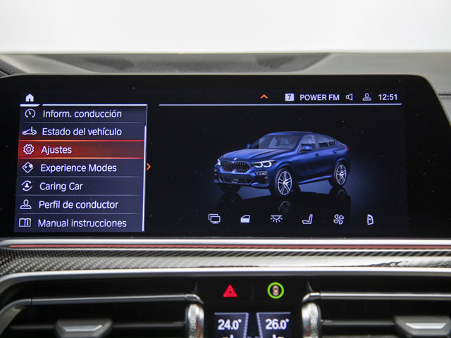 BMW X6 xDrive30d color Negro. Año 2019. 195KW(265CV). Diésel. En concesionario BMW Fuenteolid Valladolid de Valladolid