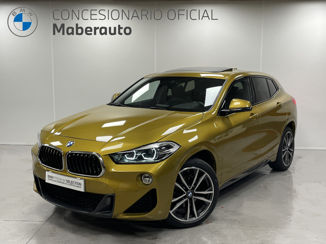 BMW X2 sDrive18d color Oro. Año 2020. 110KW(150CV). Diésel. En concesionario Maberauto de Castellón