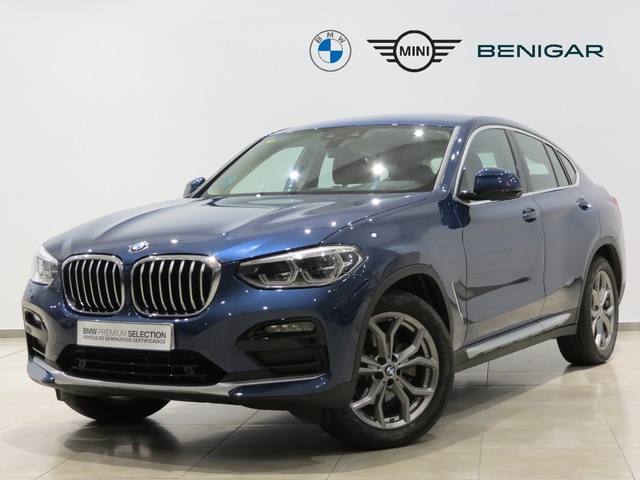 BMW X4 xDrive20d color Azul. Año 2020. 140KW(190CV). Diésel. En concesionario GANDIA Automoviles Fersan, S.A. de Valencia