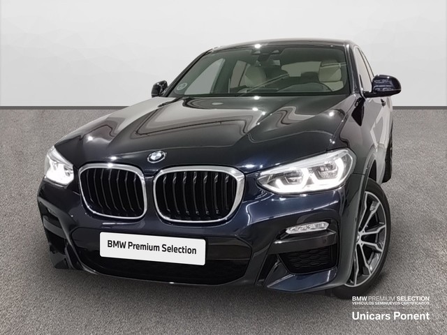 BMW X4 xDrive30d color Negro. Año 2019. 195KW(265CV). Diésel. En concesionario Unicars de Lleida