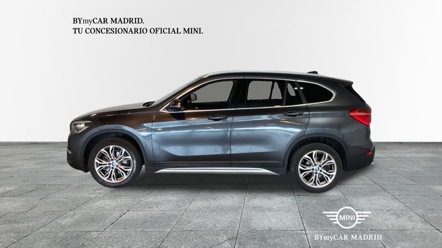 BMW X1 sDrive18i color Gris. Año 2018. 103KW(140CV). Gasolina. En concesionario BYmyCAR Madrid - Alcalá de Madrid