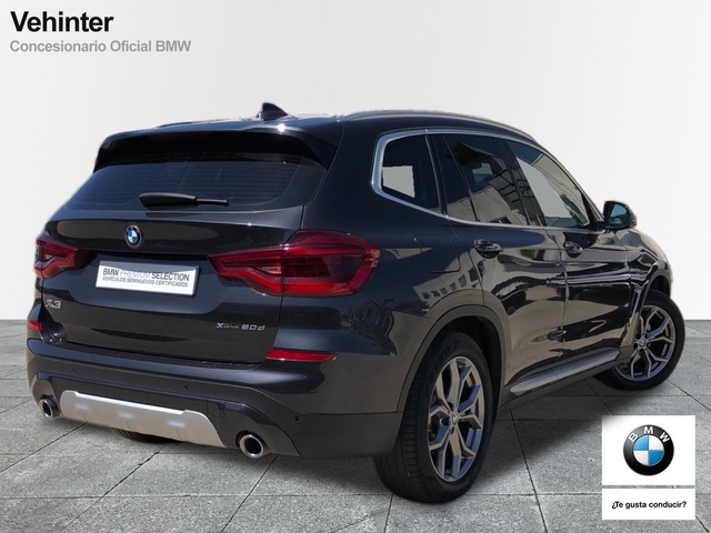 BMW X3 xDrive20d color Gris. Año 2019. 140KW(190CV). Diésel. En concesionario Vehinter Getafe de Madrid