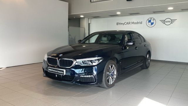 BMW Serie 5 530e iPerformance color Negro. Año 2018. 185KW(252CV). Híbrido Electro/Gasolina. En concesionario BYmyCAR Madrid - Alcalá de Madrid