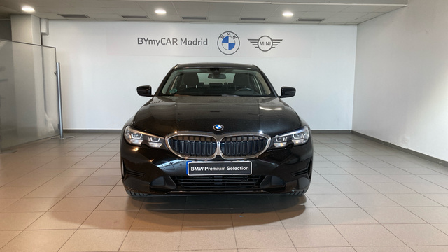 BMW Serie 3 318d color Negro. Año 2019. 110KW(150CV). Diésel. En concesionario BYmyCAR Madrid - Alcalá de Madrid