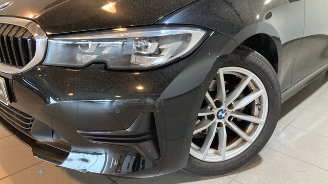 BMW Serie 3 318d color Negro. Año 2019. 110KW(150CV). Diésel. En concesionario BYmyCAR Madrid - Alcalá de Madrid