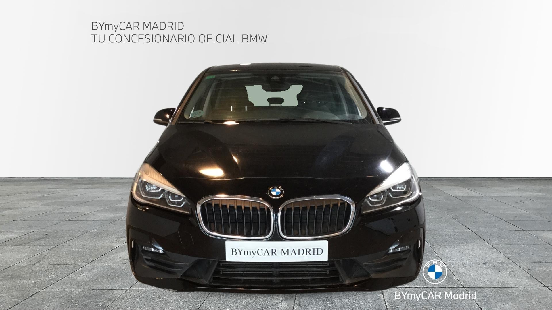 BMW Serie 2 218d Active Tourer color Negro. Año 2019. 110KW(150CV). Diésel. En concesionario BYmyCAR Madrid - Alcalá de Madrid