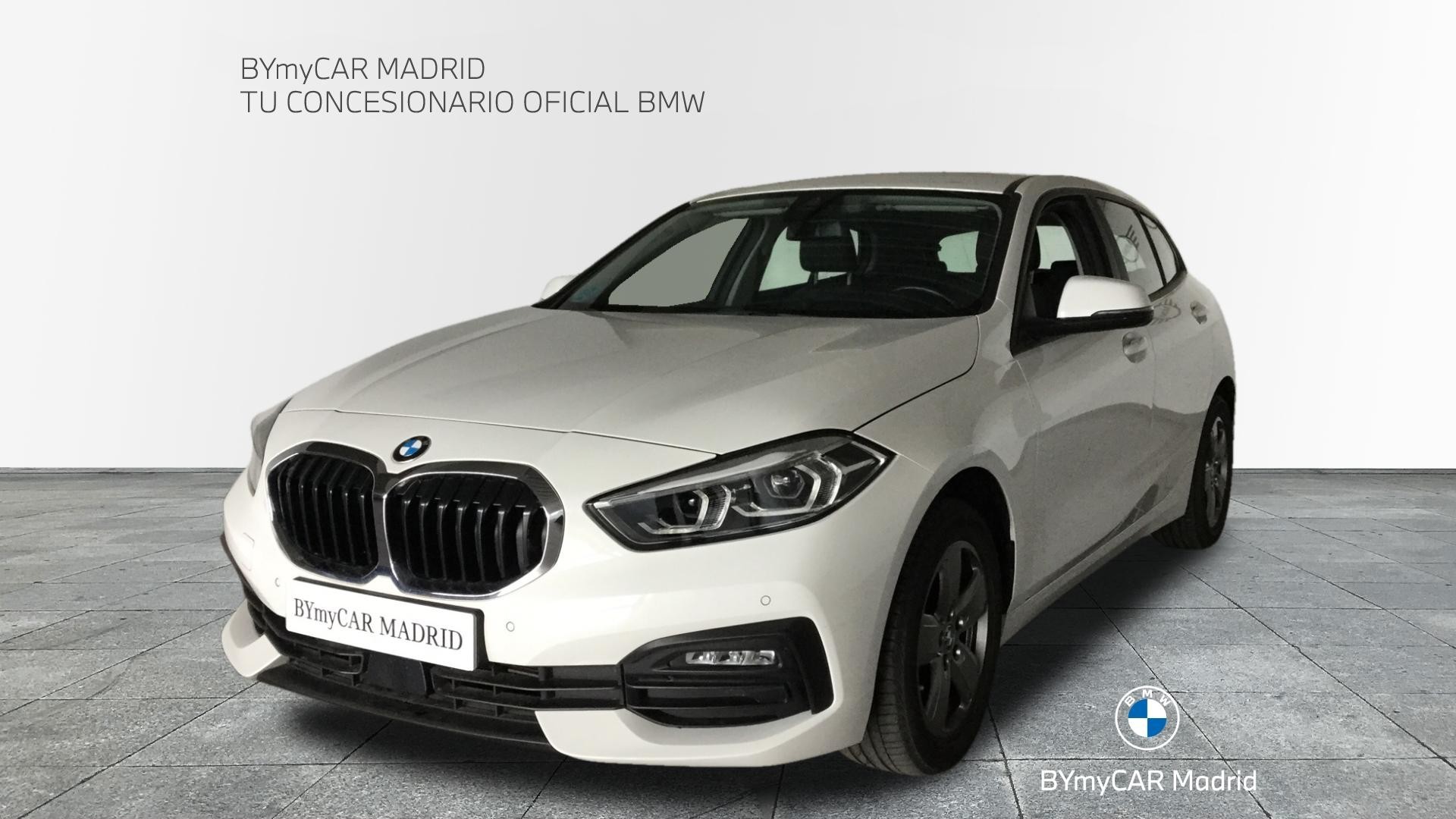 BMW Serie 1 116d color Blanco. Año 2020. 85KW(116CV). Diésel. En concesionario BYmyCAR Madrid - Alcalá de Madrid