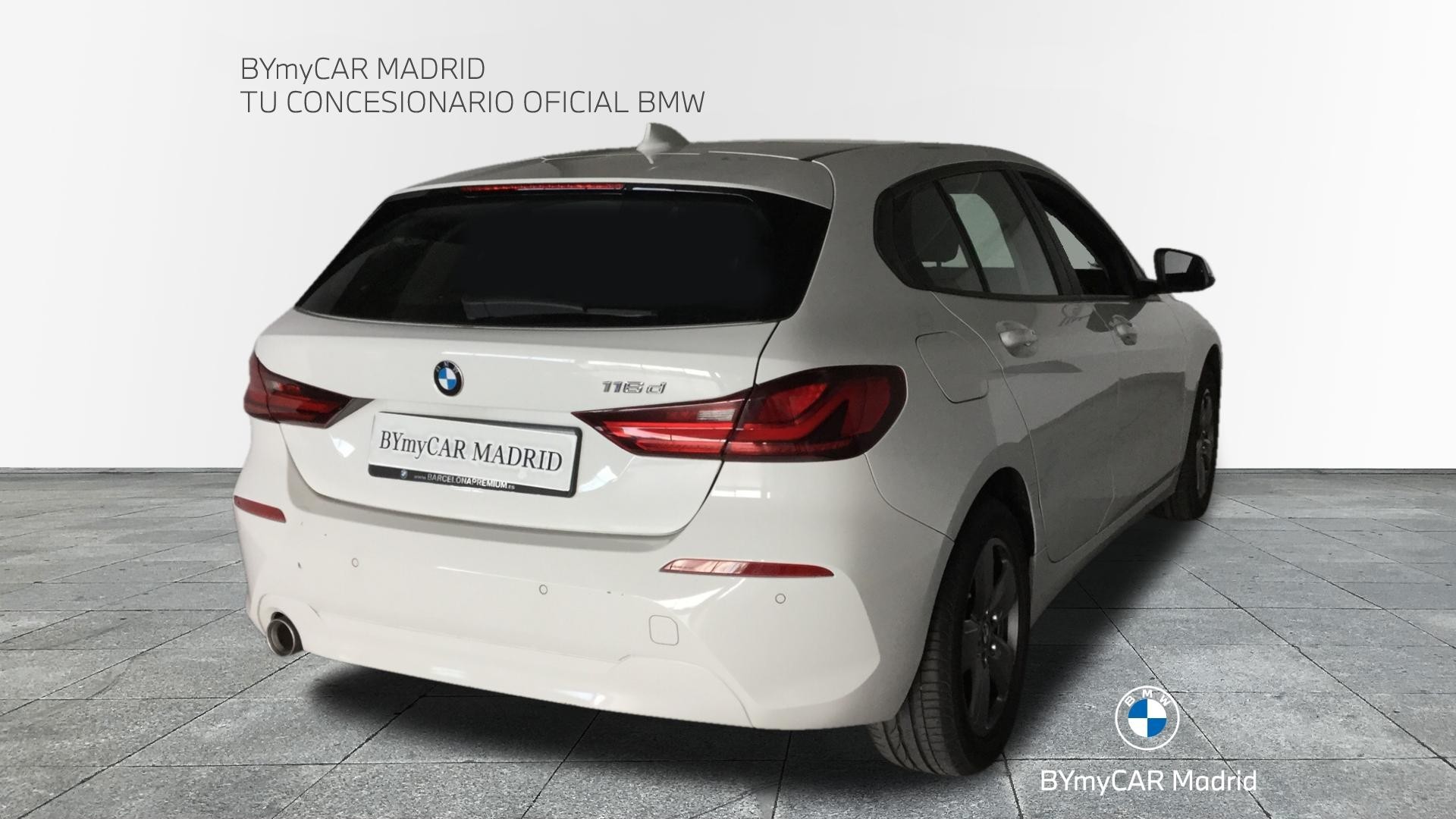 BMW Serie 1 116d color Blanco. Año 2020. 85KW(116CV). Diésel. En concesionario BYmyCAR Madrid - Alcalá de Madrid