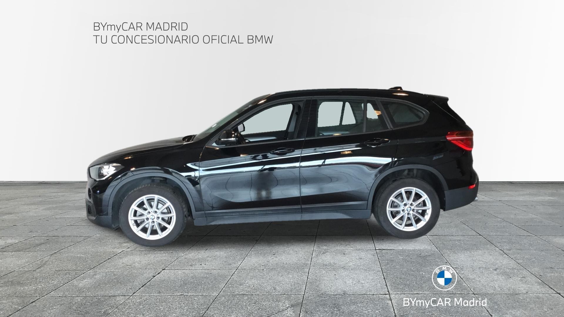 BMW X1 sDrive16d color Negro. Año 2019. 85KW(116CV). Diésel. En concesionario BYmyCAR Madrid - Alcalá de Madrid