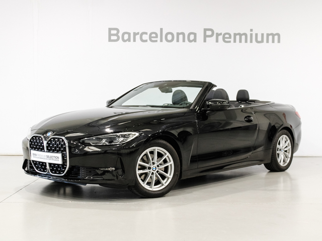 BMW Serie 4 420i Cabrio color Negro. Año 2024. 135KW(184CV). Gasolina. En concesionario Barcelona Premium -- GRAN VIA de Barcelona