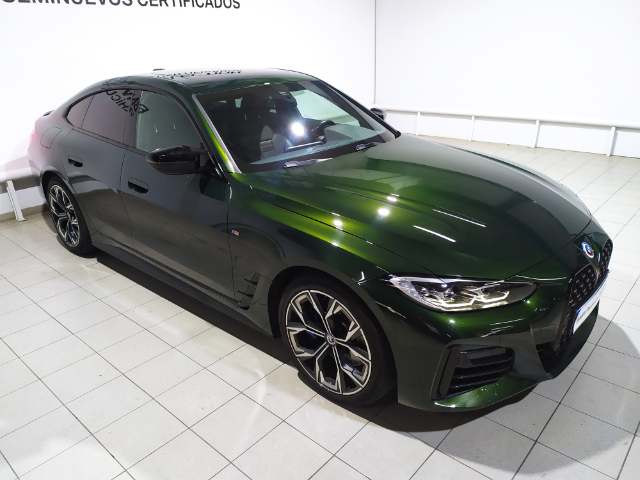 BMW Serie 4 M440i Gran Coupe color Verde. Año 2022. 275KW(374CV). Gasolina. En concesionario Hispamovil Elche de Alicante