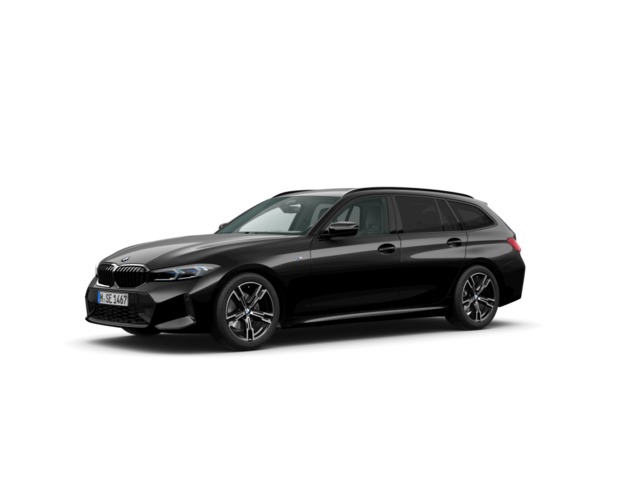 BMW Serie 3 320d Touring color Negro. Año 2023. 140KW(190CV). Diésel. En concesionario Vehinter Getafe de Madrid