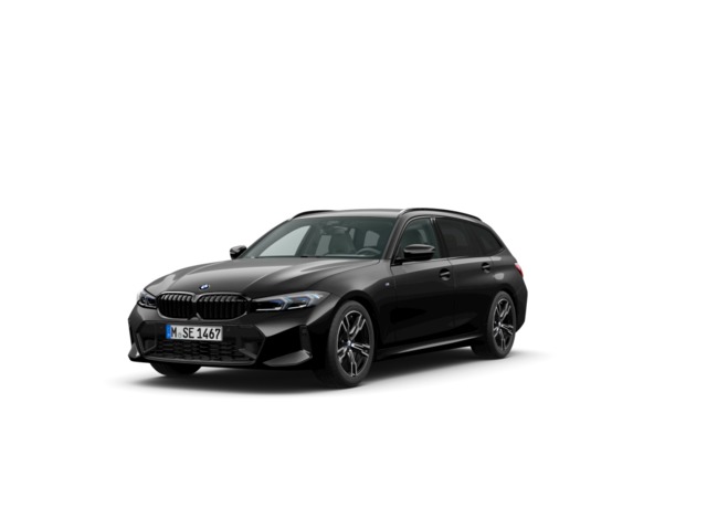 BMW Serie 3 320d Touring color Negro. Año 2023. 140KW(190CV). Diésel. En concesionario Vehinter Getafe de Madrid