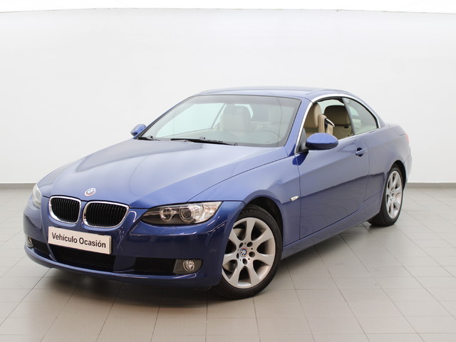 BMW Serie 3 320i Cabrio color Azul. Año 2008. 125KW(170CV). Gasolina. En concesionario Augusta Aragon S.A. de Zaragoza