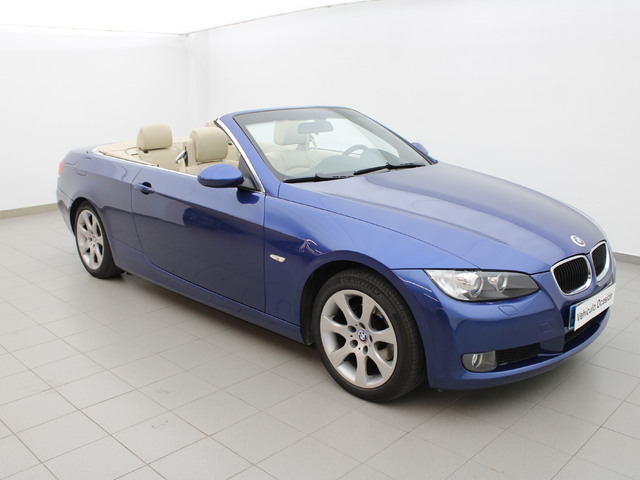 BMW Serie 3 320i Cabrio color Azul. Año 2008. 125KW(170CV). Gasolina. En concesionario Augusta Aragon S.A. de Zaragoza