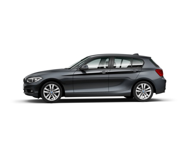 BMW Serie 1 118i color Gris. Año 2018. 100KW(136CV). Gasolina. En concesionario BYmyCAR Madrid - Alcalá de Madrid