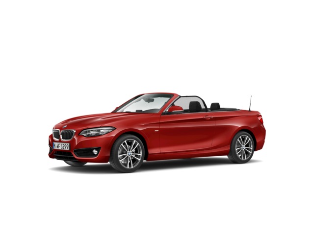 BMW Serie 2 218i Cabrio color Rojo. Año 2017. 100KW(136CV). Gasolina. En concesionario Caetano Cuzco, Alcalá de Madrid