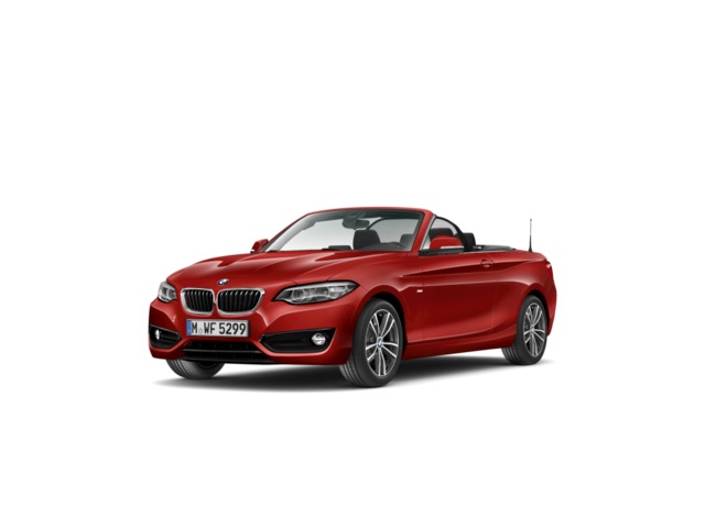 BMW Serie 2 218i Cabrio color Rojo. Año 2017. 100KW(136CV). Gasolina. En concesionario Caetano Cuzco, Alcalá de Madrid