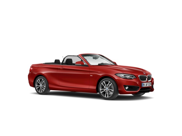 BMW Serie 2 218i Cabrio color Rojo. Año 2017. 100KW(136CV). Gasolina. En concesionario Caetano Cuzco, Alcalá de Madrid