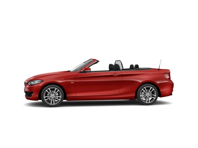 BMW Serie 2 218i Cabrio color Rojo. Año 2017. 100KW(136CV). Gasolina. En concesionario Caetano Cuzco, Alcalá de Madrid