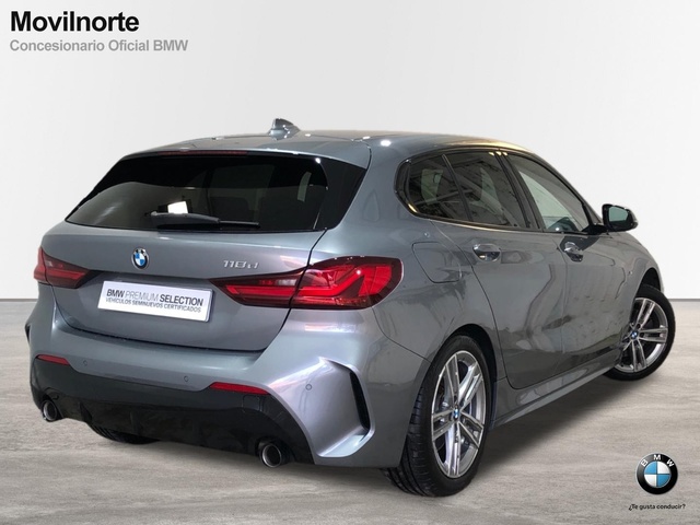 BMW Serie 1 118d color Gris. Año 2023. 110KW(150CV). Diésel. En concesionario Movilnorte El Plantio de Madrid