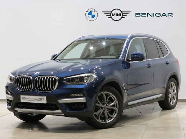 BMW X3 xDrive20d color Azul. Año 2020. 140KW(190CV). Diésel. En concesionario GANDIA Automoviles Fersan, S.A. de Valencia