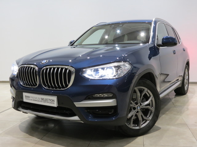 BMW X3 xDrive20d color Azul. Año 2020. 140KW(190CV). Diésel. En concesionario GANDIA Automoviles Fersan, S.A. de Valencia