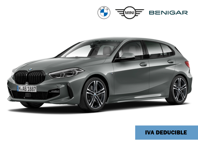 BMW Serie 1 118i color Gris. Año 2024. 103KW(140CV). Gasolina. En concesionario Hispamovil Elche de Alicante