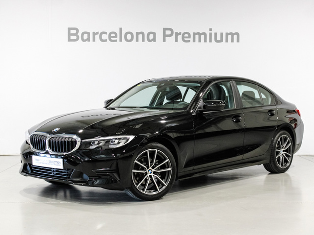 BMW Serie 3 318d color Negro. Año 2020. 110KW(150CV). Diésel. En concesionario Barcelona Premium -- GRAN VIA de Barcelona