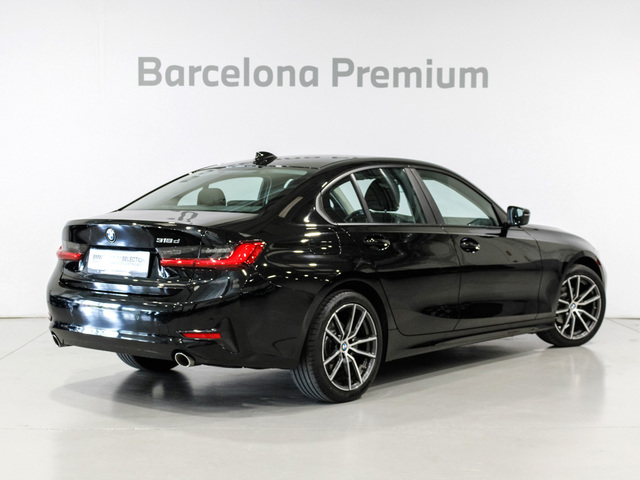 BMW Serie 3 318d color Negro. Año 2020. 110KW(150CV). Diésel. En concesionario Barcelona Premium -- GRAN VIA de Barcelona