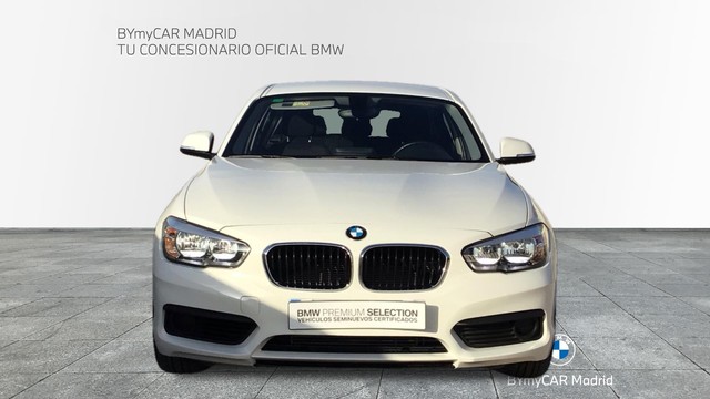 BMW Serie 1 118i color Blanco. Año 2019. 100KW(136CV). Gasolina. En concesionario BYmyCAR Madrid - Alcalá de Madrid