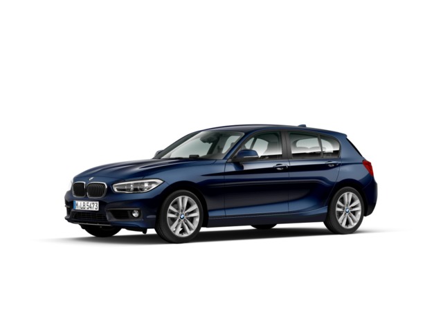 BMW Serie 1 118i color Azul. Año 2018. 100KW(136CV). Gasolina. En concesionario BYmyCAR Madrid - Alcalá de Madrid