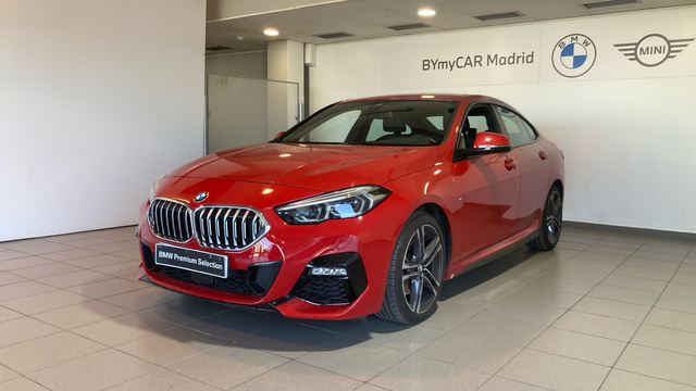 BMW Serie 2 218d Gran Coupe color Rojo. Año 2021. 110KW(150CV). Diésel. En concesionario BYmyCAR Madrid - Alcalá de Madrid