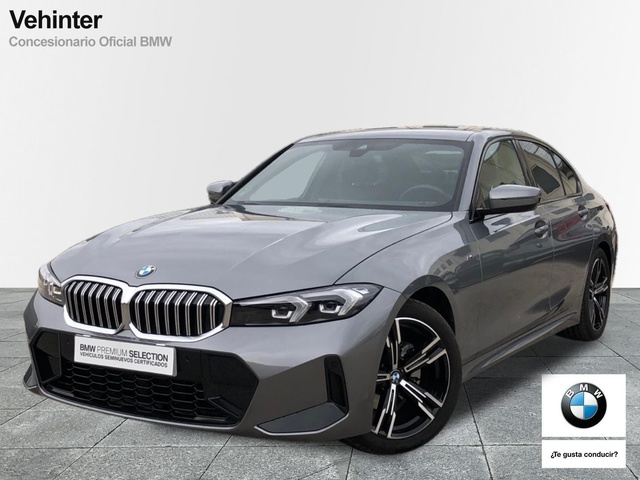 BMW Serie 3 320i color Gris. Año 2024. 135KW(184CV). Gasolina. En concesionario Vehinter Getafe de Madrid