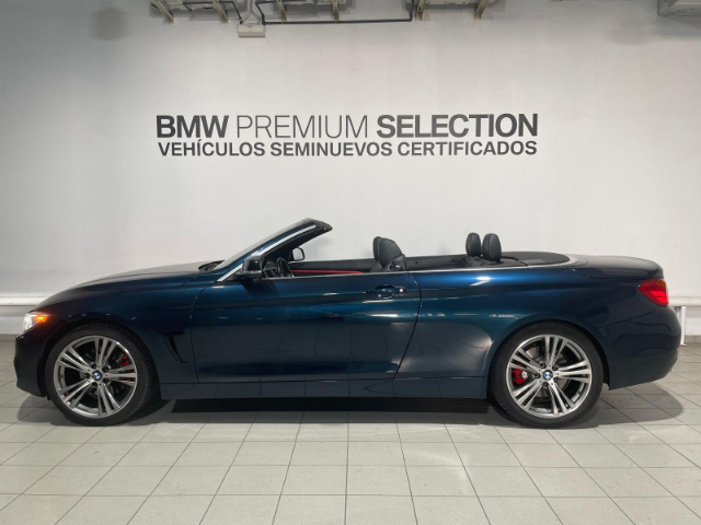 BMW Serie 4 430d Cabrio color Azul. Año 2014. 190KW(258CV). Diésel. En concesionario Hispamovil Elche de Alicante