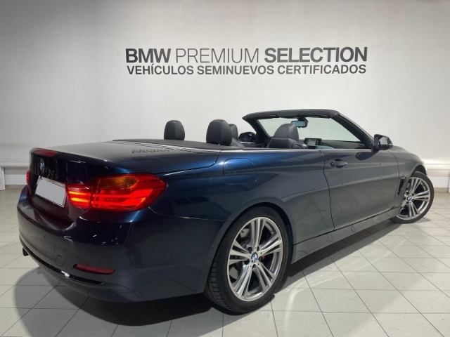 BMW Serie 4 430d Cabrio color Azul. Año 2014. 190KW(258CV). Diésel. En concesionario Hispamovil Elche de Alicante