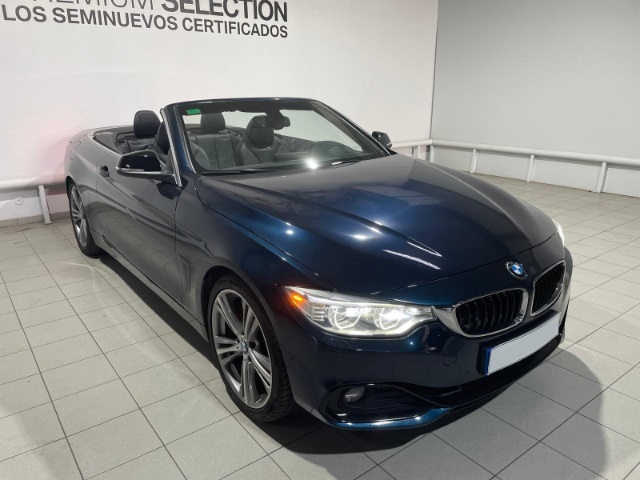 BMW Serie 4 430d Cabrio color Azul. Año 2014. 190KW(258CV). Diésel. En concesionario Hispamovil Elche de Alicante